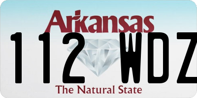 AR license plate 112WDZ