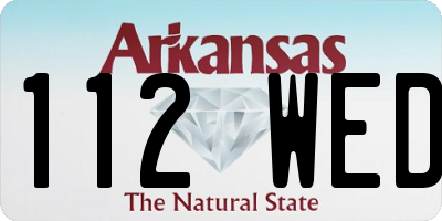 AR license plate 112WED