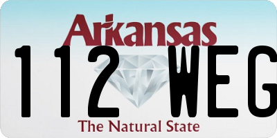 AR license plate 112WEG