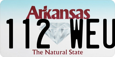 AR license plate 112WEU