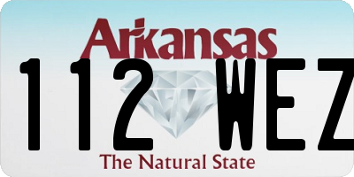 AR license plate 112WEZ