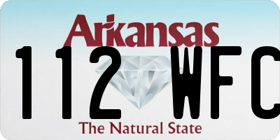 AR license plate 112WFC