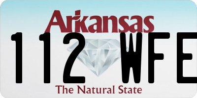 AR license plate 112WFE