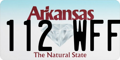 AR license plate 112WFF