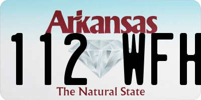 AR license plate 112WFH