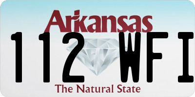AR license plate 112WFI