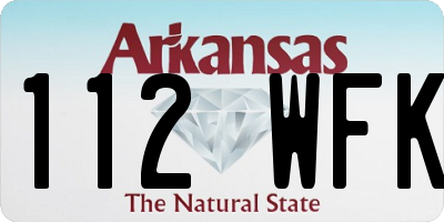AR license plate 112WFK