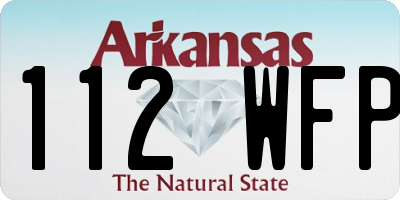AR license plate 112WFP