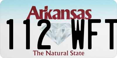 AR license plate 112WFT
