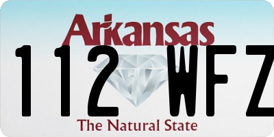 AR license plate 112WFZ