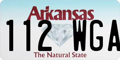 AR license plate 112WGA