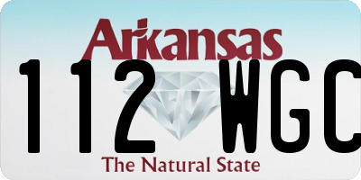 AR license plate 112WGC