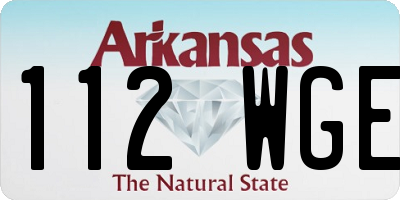 AR license plate 112WGE