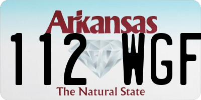 AR license plate 112WGF