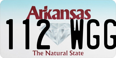 AR license plate 112WGG