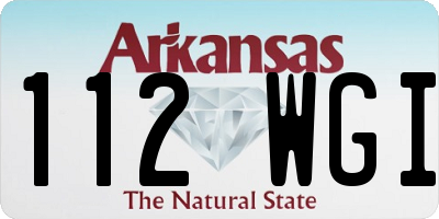 AR license plate 112WGI