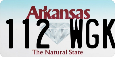 AR license plate 112WGK
