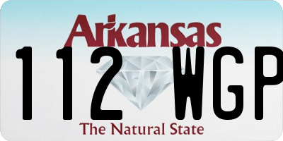 AR license plate 112WGP