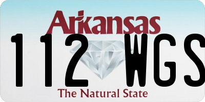 AR license plate 112WGS