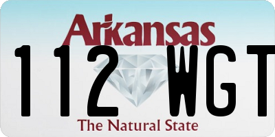 AR license plate 112WGT