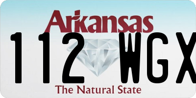 AR license plate 112WGX