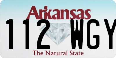 AR license plate 112WGY