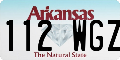 AR license plate 112WGZ