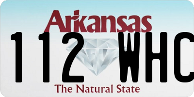 AR license plate 112WHC