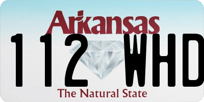 AR license plate 112WHD