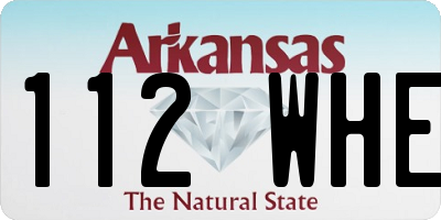AR license plate 112WHE