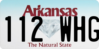AR license plate 112WHG