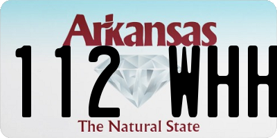 AR license plate 112WHH