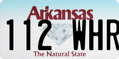 AR license plate 112WHR