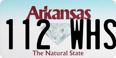 AR license plate 112WHS
