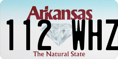 AR license plate 112WHZ
