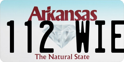 AR license plate 112WIE