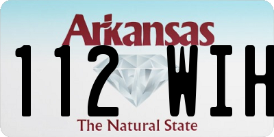 AR license plate 112WIH