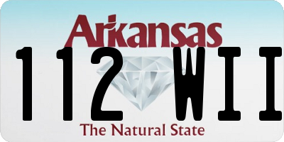 AR license plate 112WII