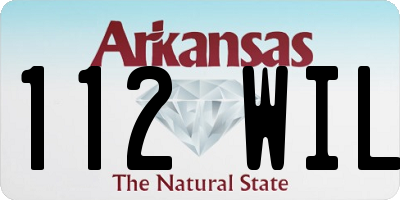 AR license plate 112WIL