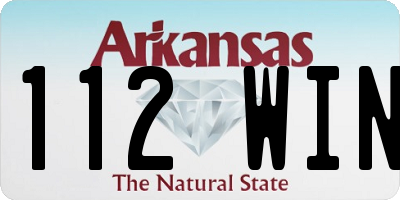 AR license plate 112WIN