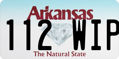 AR license plate 112WIP