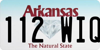 AR license plate 112WIQ