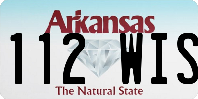 AR license plate 112WIS