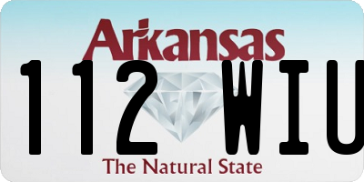 AR license plate 112WIU