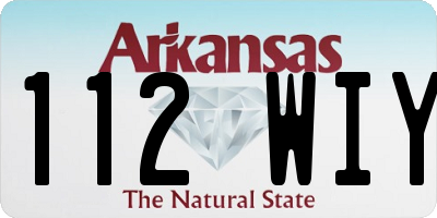 AR license plate 112WIY