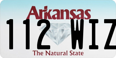 AR license plate 112WIZ