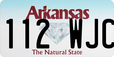 AR license plate 112WJC