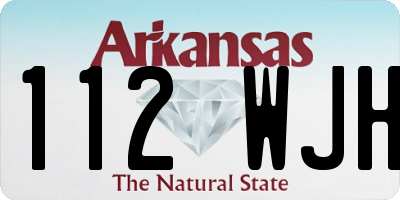 AR license plate 112WJH