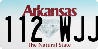 AR license plate 112WJJ