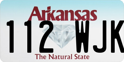 AR license plate 112WJK